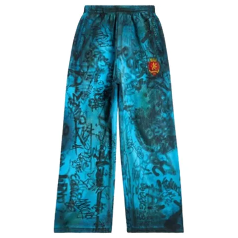 Balenciaga Skater Graffiti Sweatpants BLUE