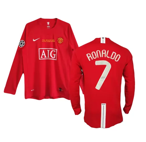 Ronaldo 07/08 Champions League Final Long Sleeve Jersey