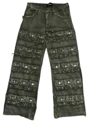 No Faith Studios Multi Pocket Pants Army Green