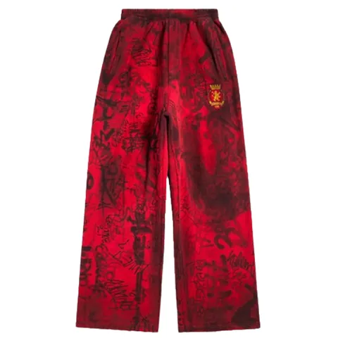 Balenciaga Skater Graffiti Sweatpants RED