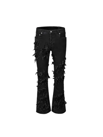 Ripped Flared Jeans