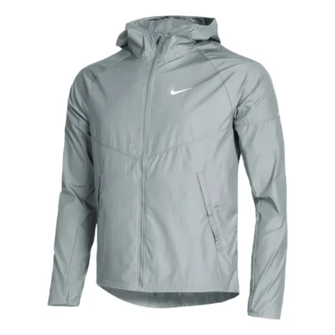Nike Miler Running Windbreaker Gray