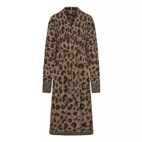 Skims Leopard Bathrobe