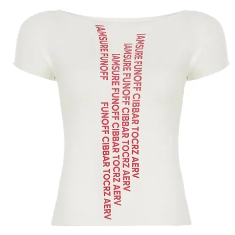 Tight round neck in English T-Shirt