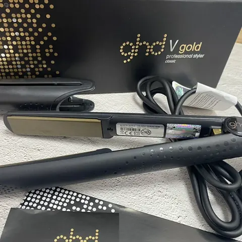 GHD v gold hair straightener