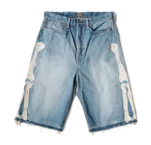 Bone Embroidery Shorts