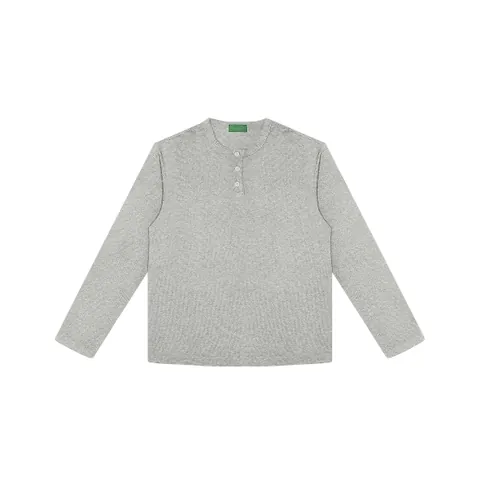 No Logo Waffle Henley