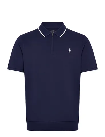 Ralph Lauren Slim Fit Half Zip Stripe Polo