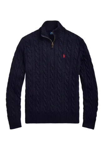 Ralph Lauren Half Zip Cable Sweater
