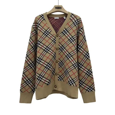 Burberry Checkered Cardigan