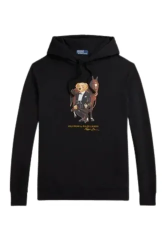 Ralph Lauren Bear Horse Graphic Hoodie