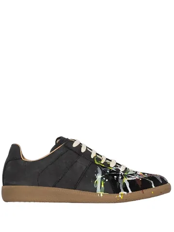 Black Paint Splatted Margiela Gats