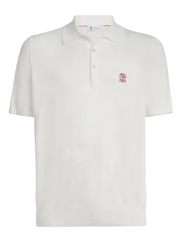 Brunello Cucinelli White Polo