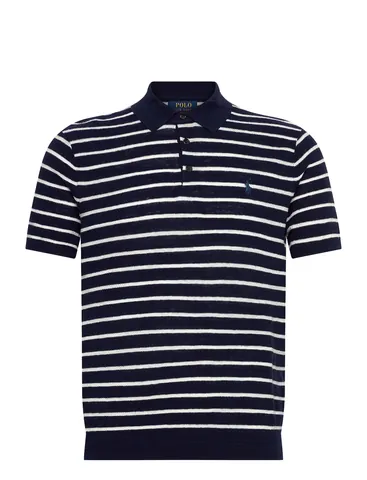 Ralph Lauren Striped Collar Knitted Polo Shirt