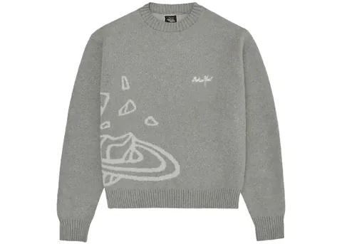 Broken Planet Knit Sweater Heather Grey