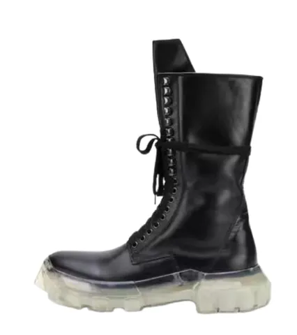 Rick Owens bozo tractor leather boots